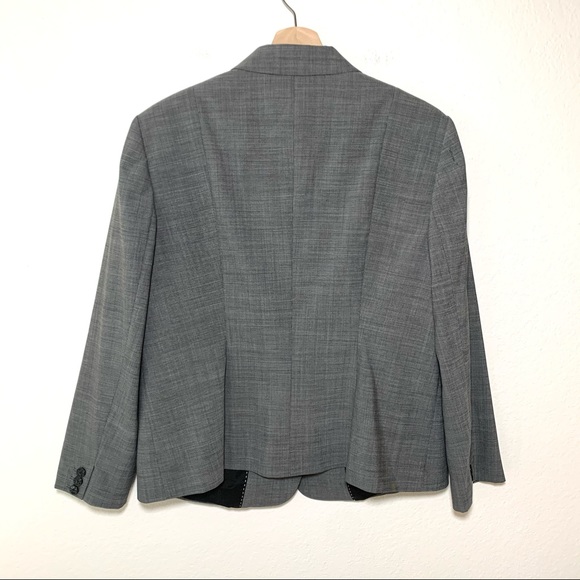 NEW Hugo Boss Julieta Wool Blazer Grey Jacket 14 - Picture 6 of 8